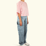 Women Oversize Cropped Tee